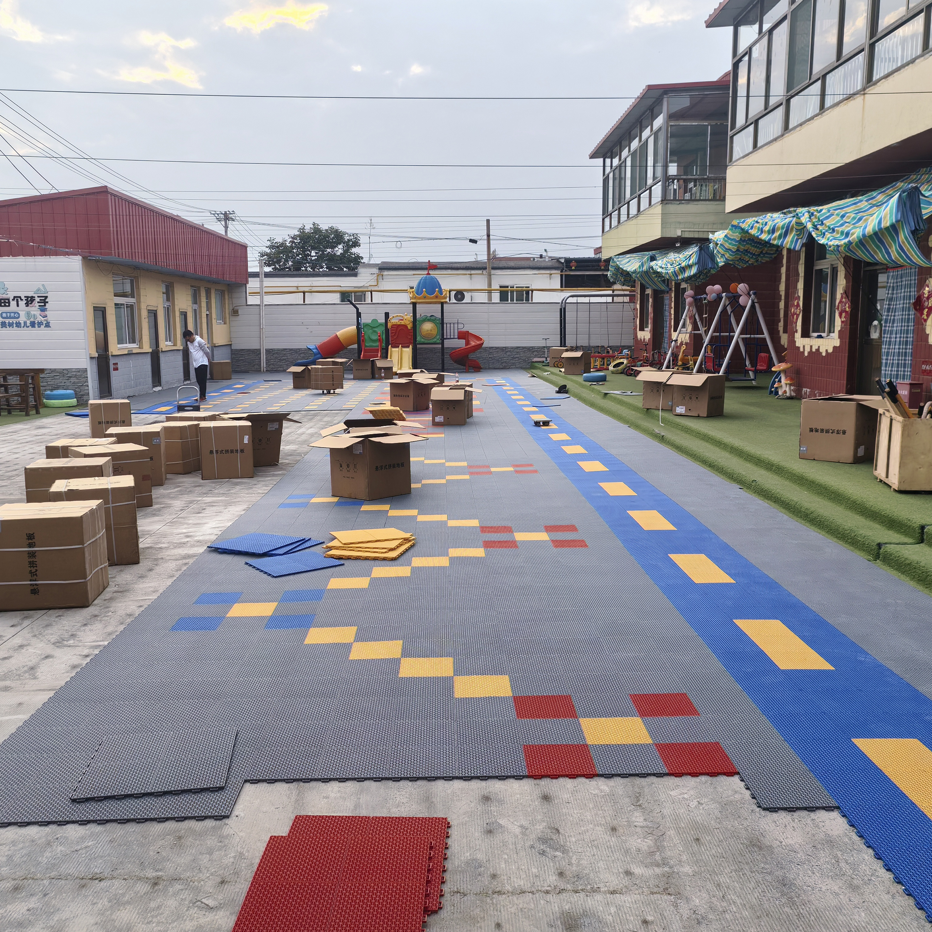 PP Plastic Custom Logo Outdoor - Outdoor Sport Court Tiles recension och pris