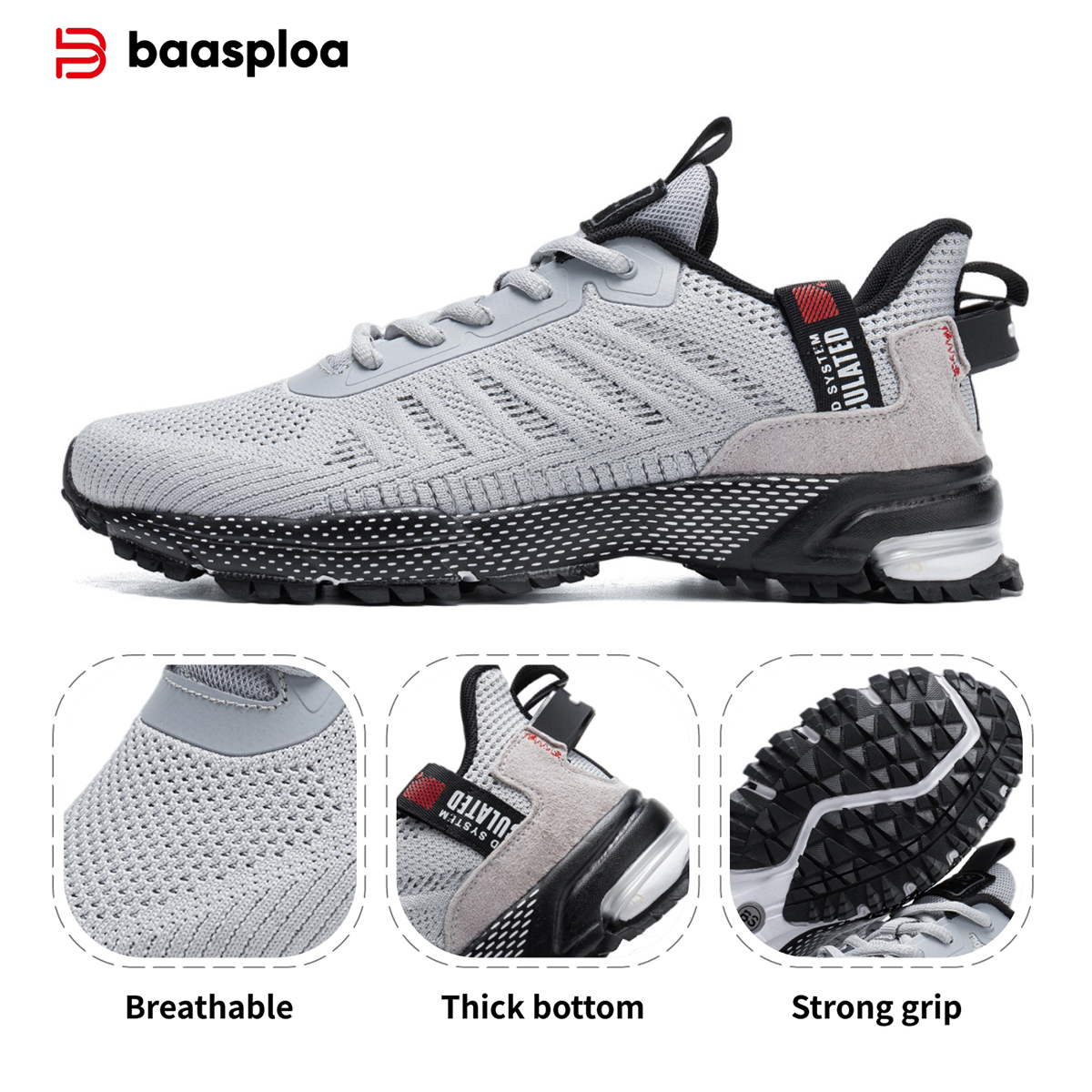 Baasploa Men Running Shoes Cla - Outdoor Sport Court recension och pris