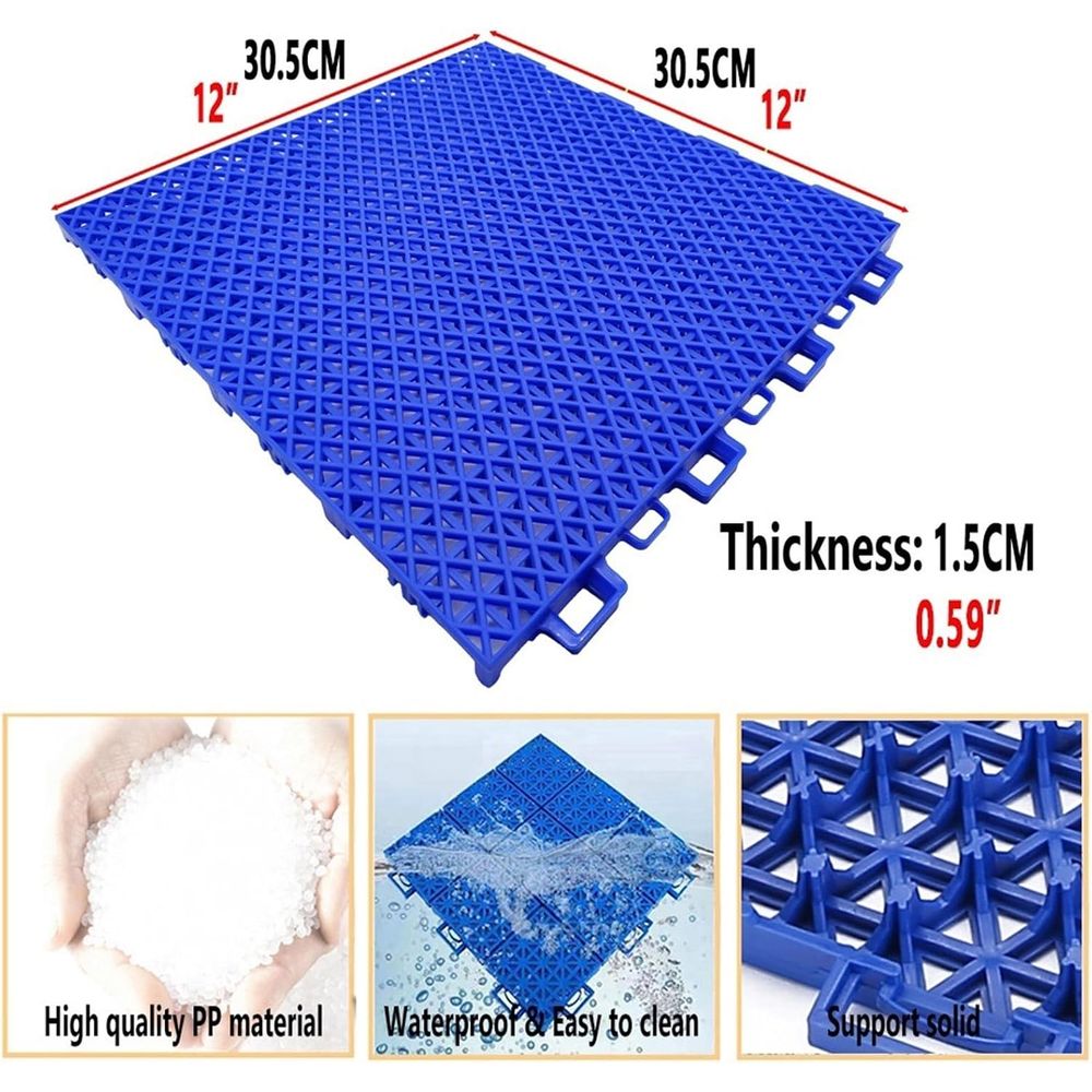 12 Outdoor Interlocking Floor  - Outdoor Sport Court Tiles recension och pris